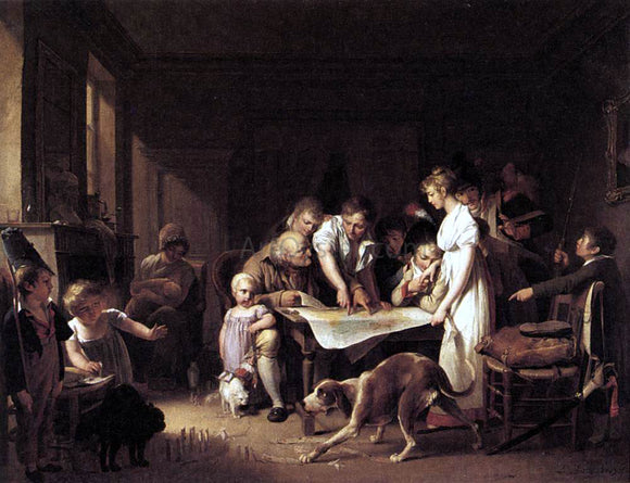  Louis Leopold Boilly Reading of the Bulletin of the Grand Army - Art Print