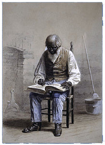  Thomas Waterman Wood Reading the Scriptures - Art Print