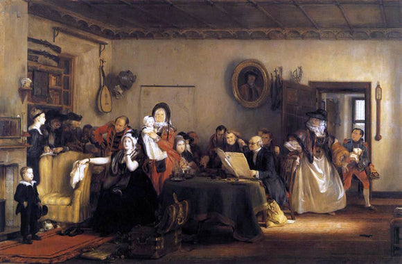  Sir David Wilkie Reading the Will - Art Print