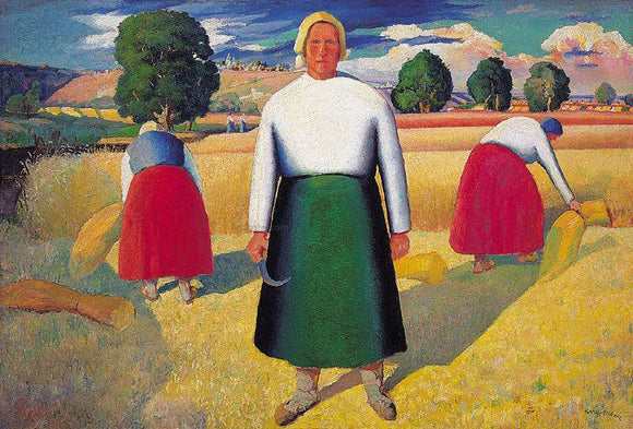  Kazimir Malevich Reapers - Art Print