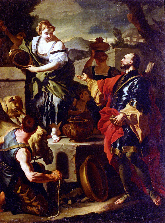  Francesco Solimena Rebecca And Eliezer At The Well - Art Print