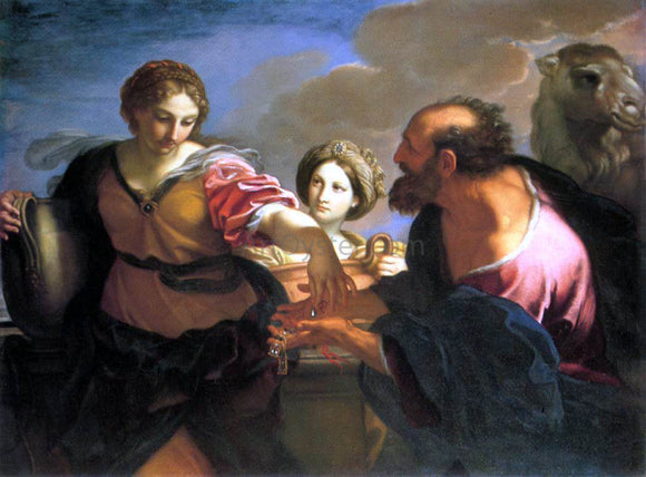  Carlo Maratti Rebecca and Eliezer at the Well - Art Print