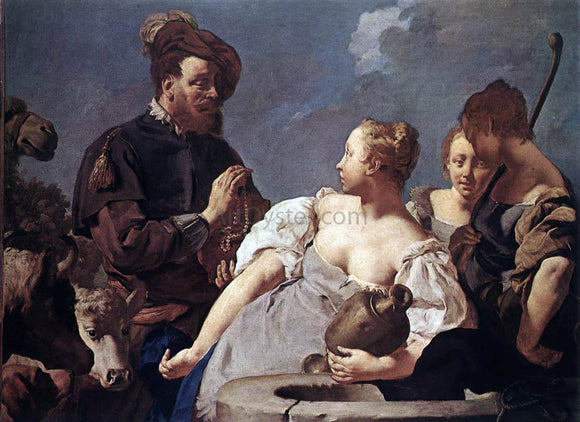 Giovanni Battista Piazzetta Rebecca at the Well - Art Print