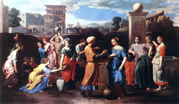  Nicolas Poussin Rebecca at the Well - Art Print