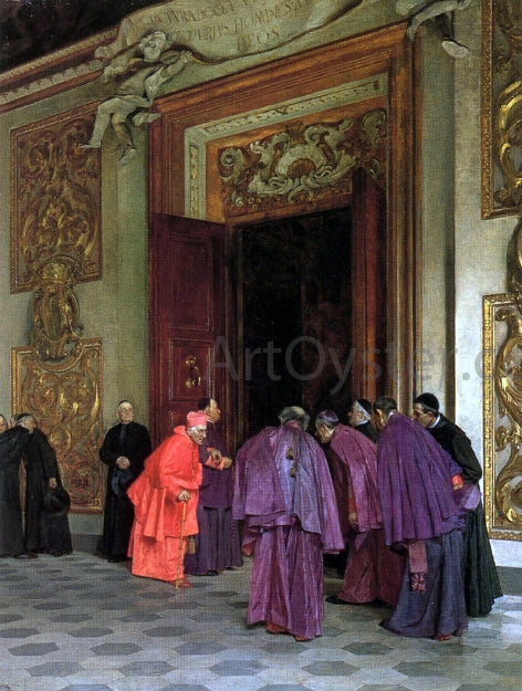  Tito-Giovanni Lessi Receiving the Cardinal - Art Print