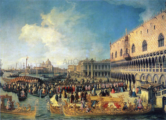  Canaletto Reception of the Imperial Ambassador at the Doge's Palace - Art Print
