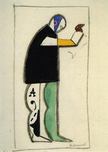  Kazimir Malevich Reciter - Art Print