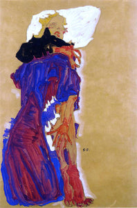  Egon Schiele Reclining Girl on a Pillow - Art Print