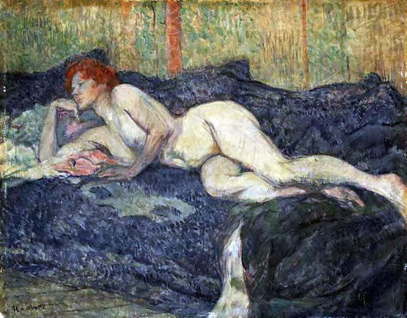  Henri De Toulouse-Lautrec A Reclining Nude - Art Print