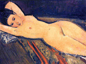  Amedeo Modigliani Reclining Nude, Arms Folded under Her Head - Art Print