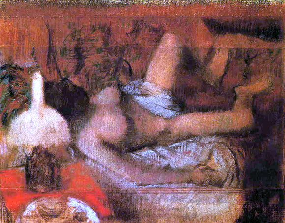  Edgar Degas Reclining Nude - Art Print