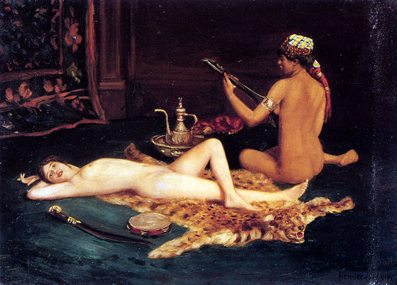  Hermann Fenner Behmer Reclining Odalisque - Art Print