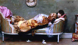  Julius LeBlanc Stewart Reclining Woman - Art Print