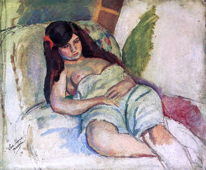  Jules Pascin Reclining Woman - Art Print