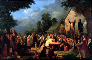  William Tylee Ranney Recruiting for the Continental Army - Art Print