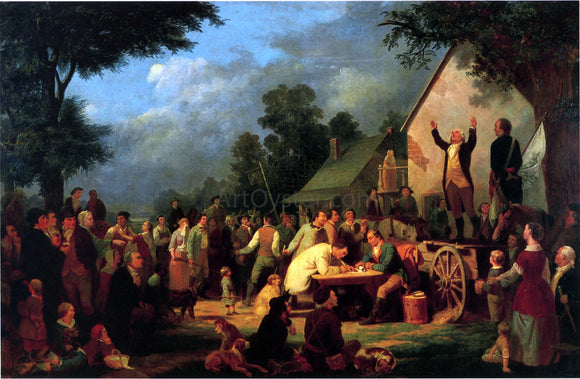  William Tylee Ranney Recruiting for the Continental Army - Art Print