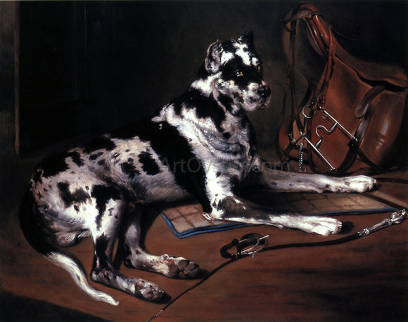  Bernard De Gempt Recumbant Great Dane - Art Print