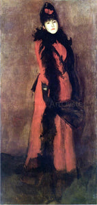  James McNeill Whistler Red and Black: the Fan - Art Print