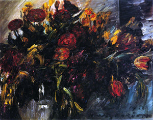  Lovis Corinth Red and Yellow Tulips - Art Print