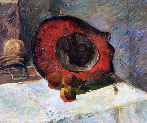  Paul Gauguin Red Hat - Art Print