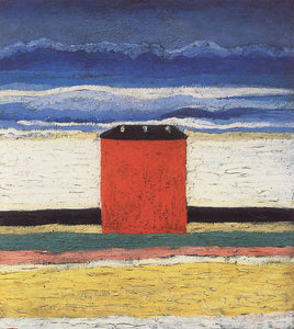  Kazimir Malevich Red House - Art Print