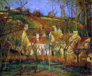  Camille Pissarro Red Roofs, Corner of a Village, Winter (also known as Cote de Saint-Denis at Pontoise) - Art Print
