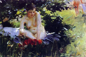  Anders Zorn Red Stockings - Art Print