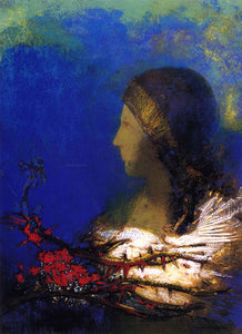  Odilon Redon Red Thorns - Art Print