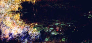  Claude Oscar Monet Reflections of Clouds on the Water-Lily Pond (tryptich, right panel) - Art Print