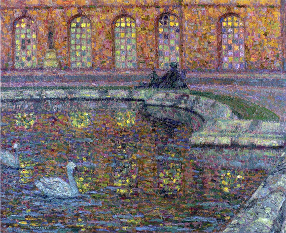  Henri Le Sidaner Reflections of the Windows at Versailles - Art Print