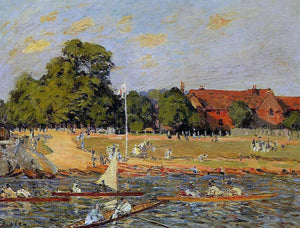  Alfred Sisley A Regatta at Hampton Court - Art Print