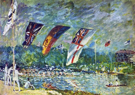  Alfred Sisley Regatta at Molesey - Art Print