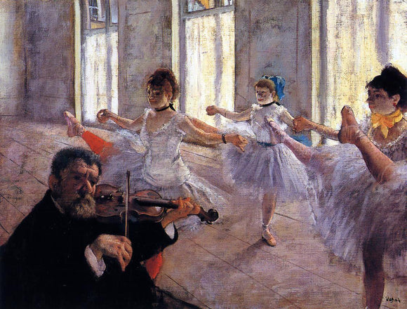  Edgar Degas A Rehearsal - Art Print