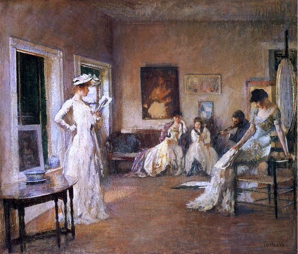  Edmund Tarbell Rehearsal in the Studio - Art Print