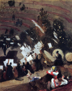  John Singer Sargent Rehearsal of the Pas de Loup Orchestra at the Cirque d'Hiver - Art Print