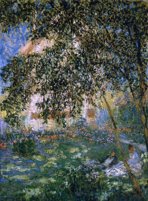 Claude Oscar Monet Relaxing in the Garden, Argenteuil - Art Print
