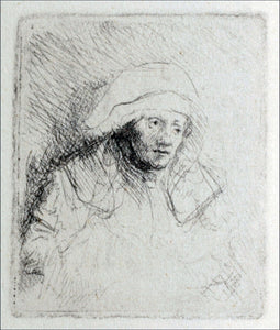  Rembrandt Van Rijn Rembrandt's Wife - Dying - Art Print
