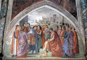  Domenico Ghirlandaio Renunciation of Worldly Goods - Art Print