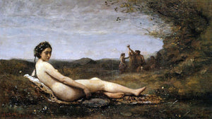  Jean-Baptiste-Camille Corot Repose - Art Print