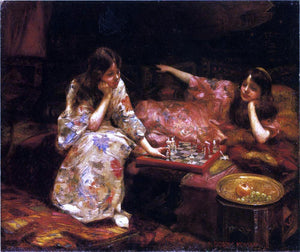 Henry Siddons Mowbray Repose - A Game of Chess - Art Print