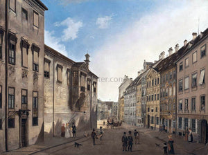  Domenico Quaglio Residenzstrasse Looking Towards Max-Joseph-Platz in 1826 - Art Print