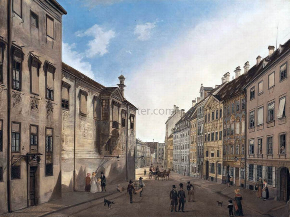  Domenico Quaglio Residenzstrasse Looking Towards Max-Joseph-Platz in 1826 - Art Print
