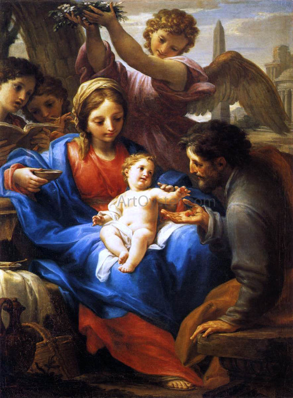  Francesco Mancini Rest during the Flight to Egypt - Art Print