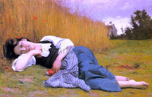  William Adolphe Bouguereau Rest in Harvest - Art Print