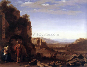  Cornelis Van Poelenburgh Rest on the Flight into Egypt - Art Print