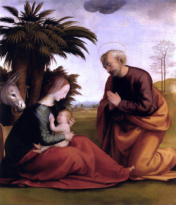  Fra Bartolomeo Rest on the Flight into Egypt - Art Print