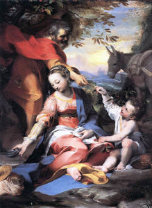  Federico Fiori Barocci Rest on the Flight to Egypt - Art Print