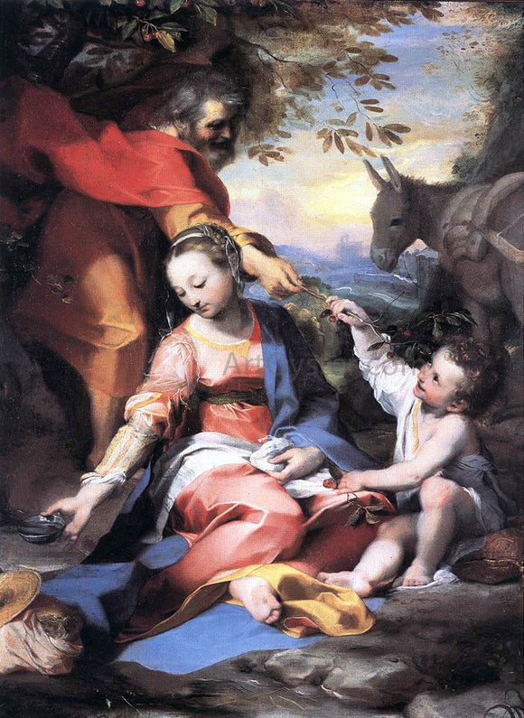  Federico Fiori Barocci Rest on the Flight to Egypt - Art Print