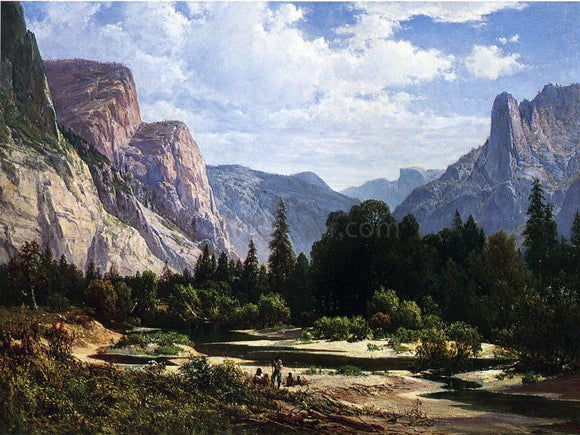  Thomas Hill Resting by a Stream - Art Print