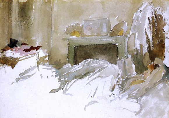  James McNeill Whistler Resting in Bed - Art Print